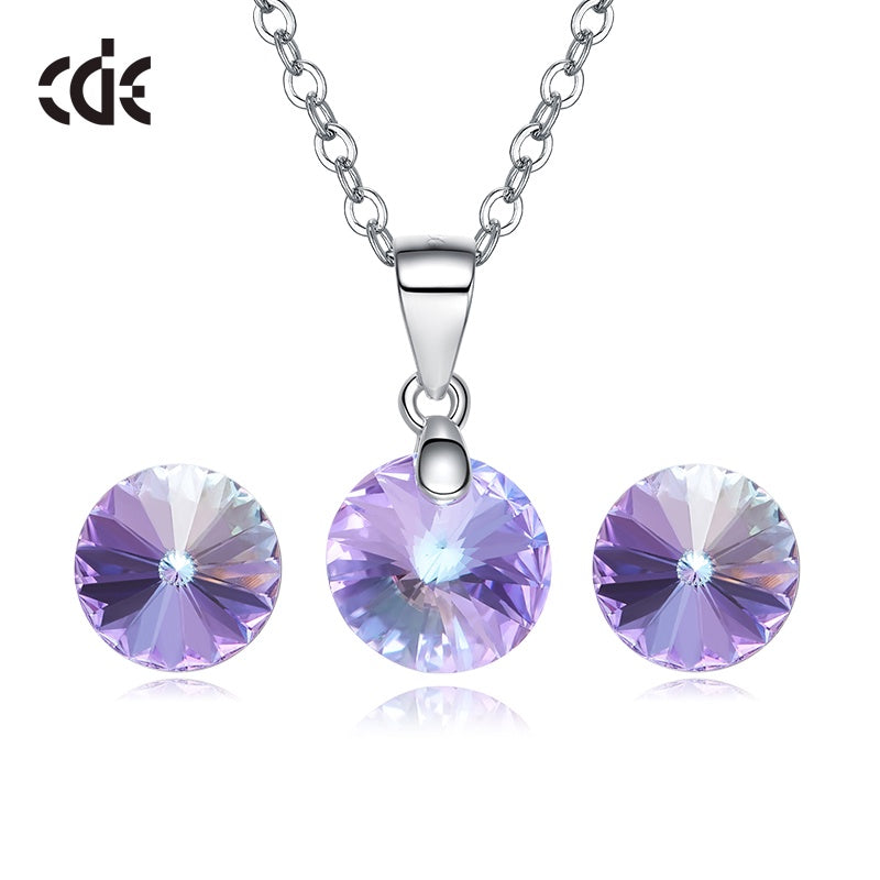The amethyst rounded crystal set - CDE Jewelry Egypt