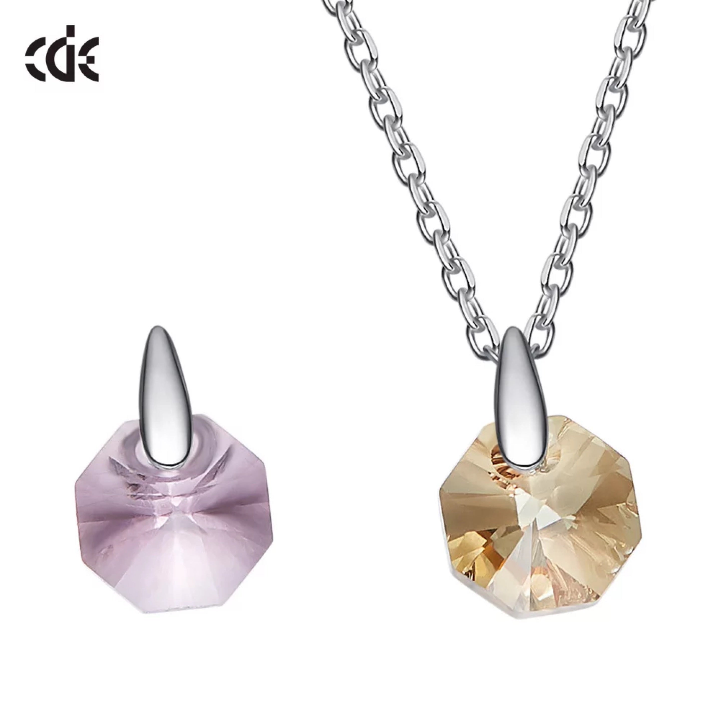 Sterling silver cute little swarovski crystal necklace - CDE Jewelry Egypt