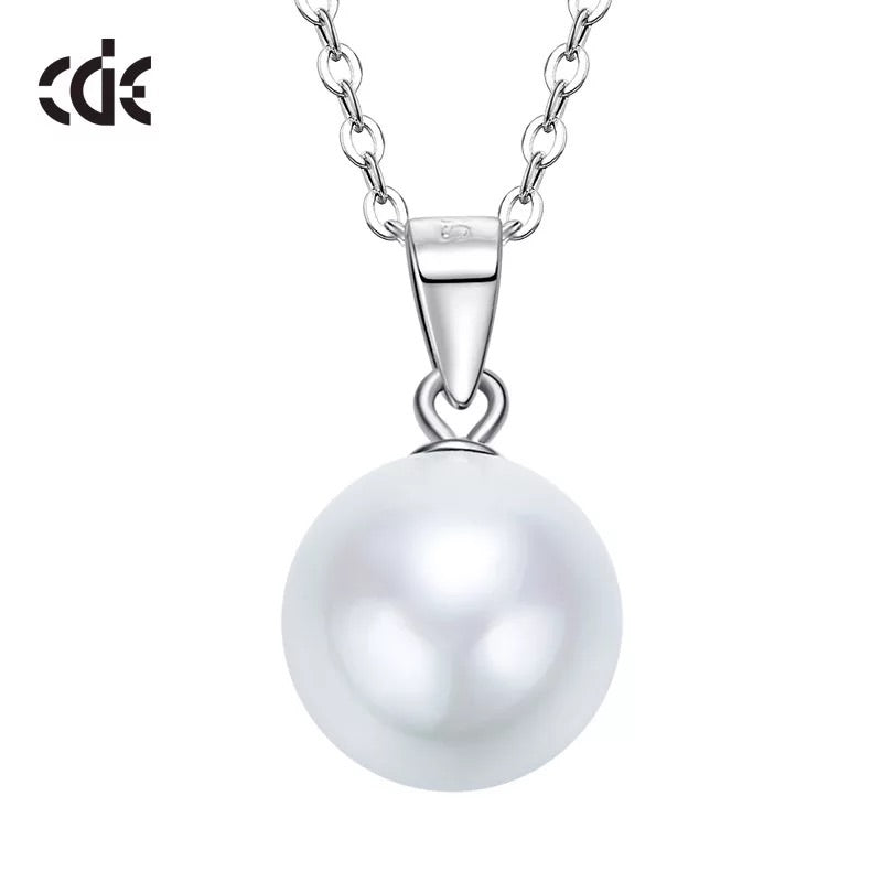 Sterling silver simple little white pearl necklace - CDE Jewelry Egypt